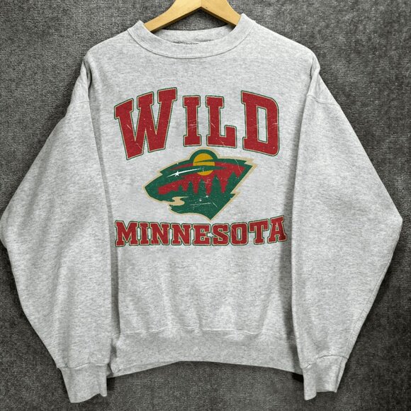 Vintage Minnesota Wild Hockey Sweatshirt, Retro NHL Minnesota Wild Hockey Shirt - Picture 1 of 2